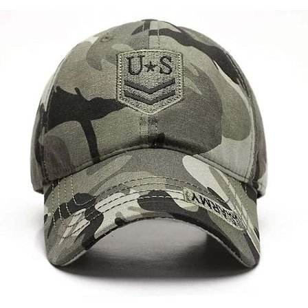 Dww-Camouflage Baseball Cap, Militärkepsar Army Camo Baseball Caps Bomull Casual Justerbar Justerbar Metallspänne Baseball Caps(Camo A