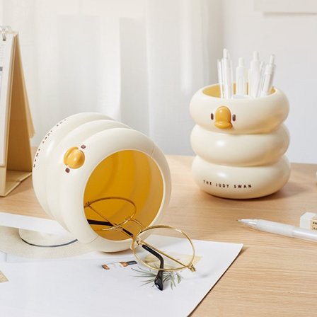 Rund Design Pen Holder Stor Kapacitet Pen Blyant Pensel Opbevaring