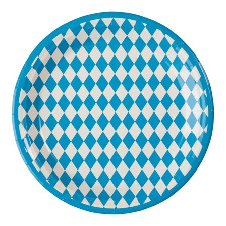 Papperstallrik Oktoberfest 23cm 6-Pack