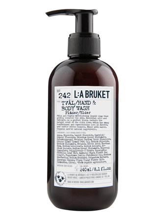L:a Bruket 242 Hand & Body Wash Elder - Nude - 240 ml