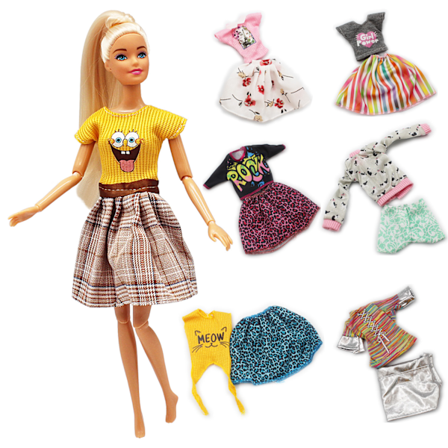 10 kpl 30 cm Barbie-nukkevaatteita ja asusteita muotia G