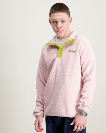 Columbia Helvetia II Half Snap Fleece Rosa Pullover Jungen - Kids Brand Store