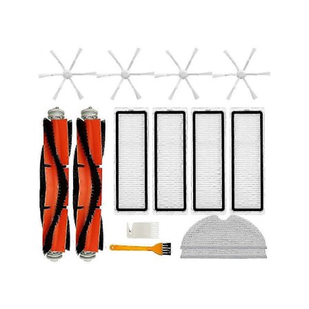 Reservedele til Mi Robot Vacuum Mop 2 STYTJ03ZHM - Hovedbørste, sidebørste, Hepa-filter, moppeklud