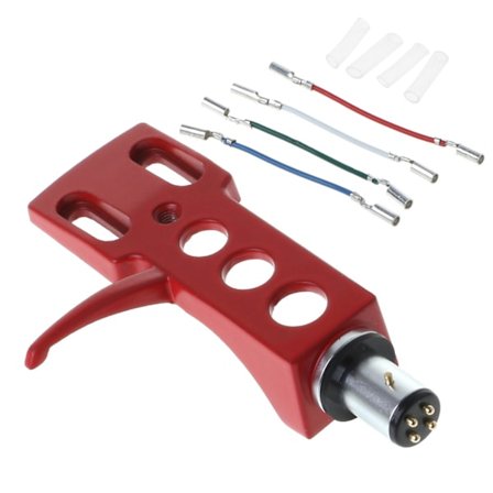 Skivspelare Headshell 4-stifts kontakter för teknik för andra skivspelare Phono Turntables Headshells Phono Tillbehör