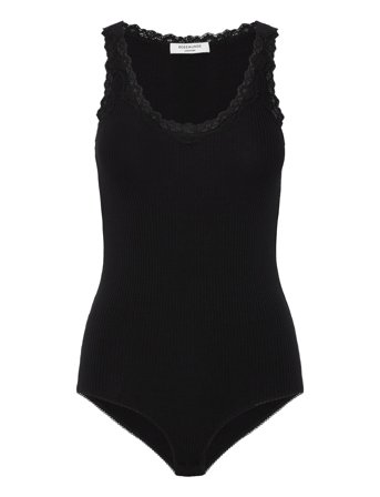 Rosemunde | Silk Bodystocking W/ Lace | XS