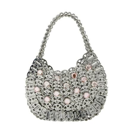 Paco Rabanne Shoulder Tass , Grijs , Dames , Maat: ONE Size Schoudertassen