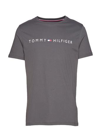 Cn Ss Tee Logo T-shirt Grå Tommy Hilfiger