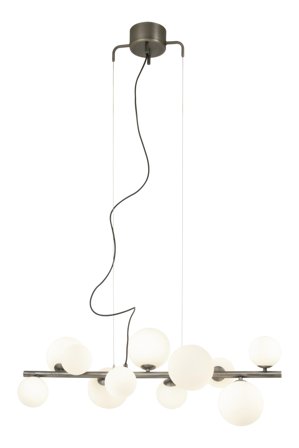 Aneta Lighting MOLEKYL taklampe L85, tinn/hvit, 11 x G9