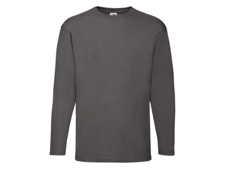 FRUIT OF THE LOOM T-shirt Långärmad antracitgrå L - Lyreco - Yrkeskläder - T-shirts och toppar - T-shirts