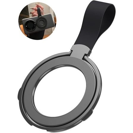 Magnetisk Mobiltelefonring, Silikonhalskjede Ringspenne Holder, Magnetisk Mobiltelefonring, Ultratynn Sammenleggbart Skrivebord