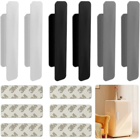 Selvklebende møbelhåndtak 6 stk selvklebende skyvedørhåndtak selvklebende vindu selvklebende dørhåndtak for dører og vinduer skap skuffer