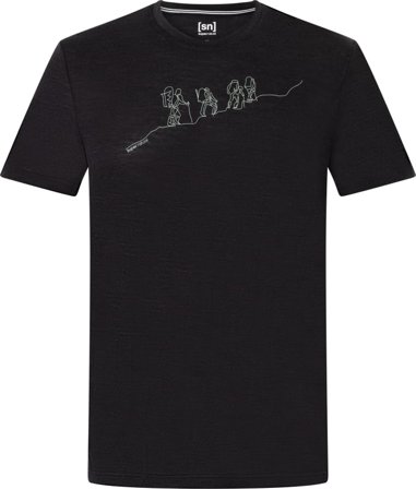 Super.natural Men's Hiking Tee Men short-sleeved sweaters Black L