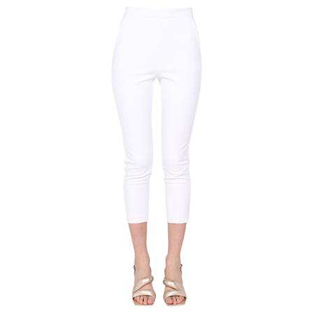 Elisabetta Franchi Cropped Byxor vit, Dam Byxor, Dam, Storlek: 2XS