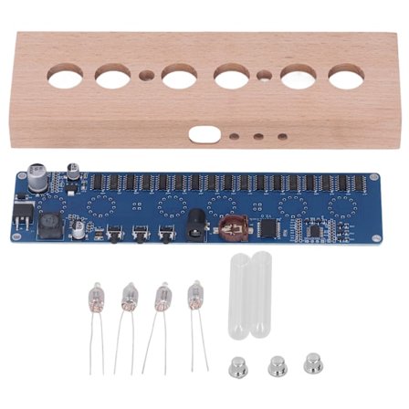 Hehkuva putkikello DIY-sarja, korkea tarkkuus IN14 Nixie-putkikello DIY-osat DC12V kodin sisustukseen