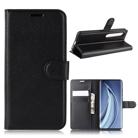 Classic Xiaomi Mi 10 / 10 Pro flip kotelot - Musta