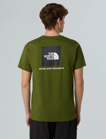 The North Face M Ss Box Nse Tee - Khaki green - M