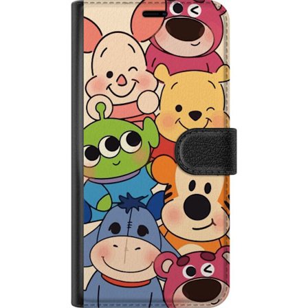 Motorola Edge 50 Ultra Tegnebogsetui Søde Disney-figurer som Peter Plys, Tiger, Nasse, Lotso og Alien poserer sammen i farverig og legende stil, der