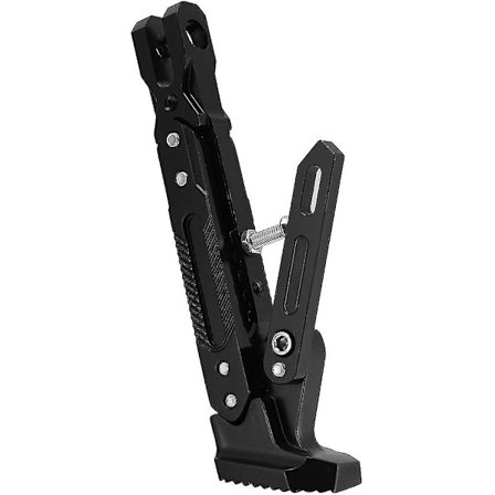Universelt motorsykkelstøtteben, motorsykkel sidestøtte, moped sidestøtte justerbart tripod støtteben aluminiumslegering motorsykkel fot sidestøtte 