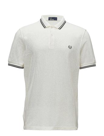 Twin Tipped Fp Shirt Polos Short-sleeved Vit Fred Perry