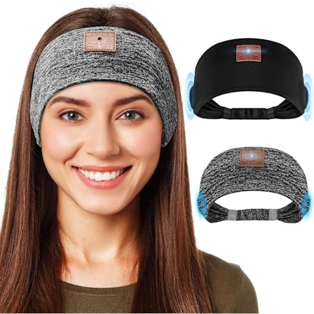 Hovedbøjle Hovedtelefoner med Ultratynd HD Stereo Højttaler, 1-pakke, Grå