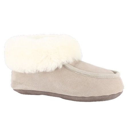 Axelda London 38 - Fårskinnstoffla Sand/Vit