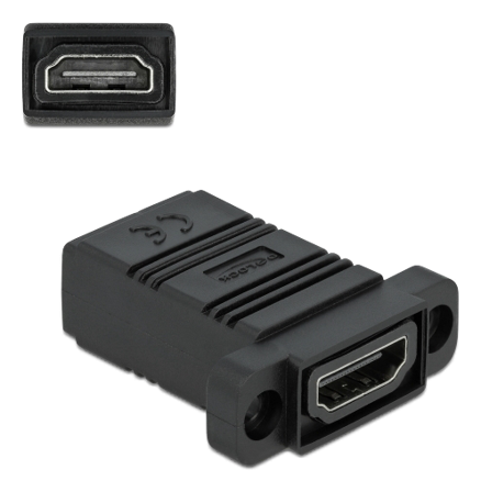 Delock Easy 45 - trykklåsmodul - svart