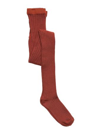 Cotton Rib Tights Socks & Tights Tights Punainen Mp Denmark