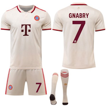 Bayern München Udebanetrøje Børn 2024-2025 Nr. 7 GNABRY