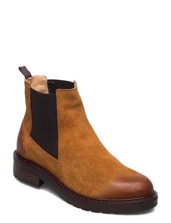 Jemma Wool Shoes Chelsea Boots Beige Pavement