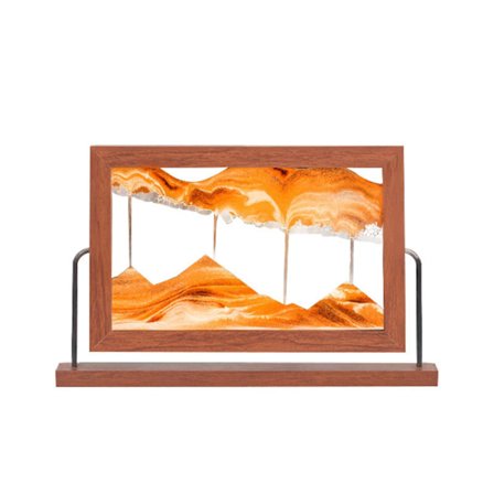 3D Bevægeligt Sandsyn Bevægelseskunst Flydende Sandbillede 3D Sandscape I Bevægelse Bevægeligt Sandramme