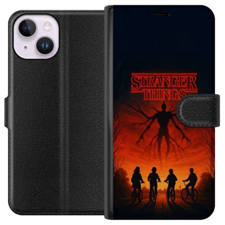 Kompatibel Tegnebogsetui til Apple iPhone 15 Stranger Things