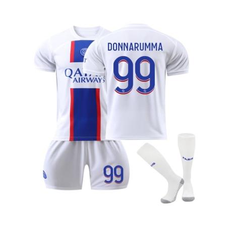 (Juventus 22/23 Bortetrøye Donnarumma Nr. 99 Fotballtrøye 3-delt sett for barn Voksne 24(140-145CM)