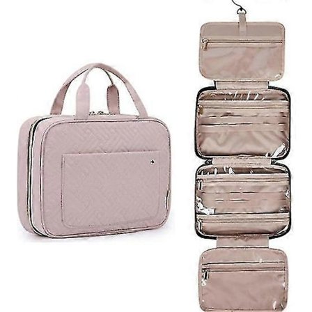 Toalettmappe Reisemappe Med Hengende Krok Vannavstøtende Sminke Kosmetikkveske