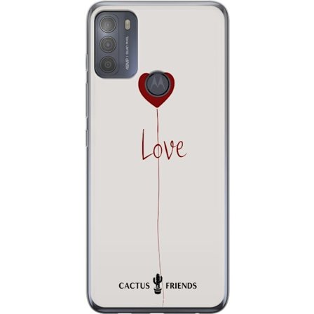 Yhteensopiva Puhelinkuori Motorola Motorola Moto G50 Cactus and Friends - Love Balloon Minimal