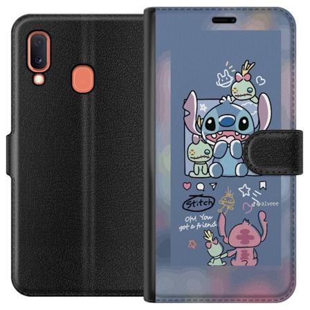 Samsung Galaxy A20e Lommeboketui Stitch Venner