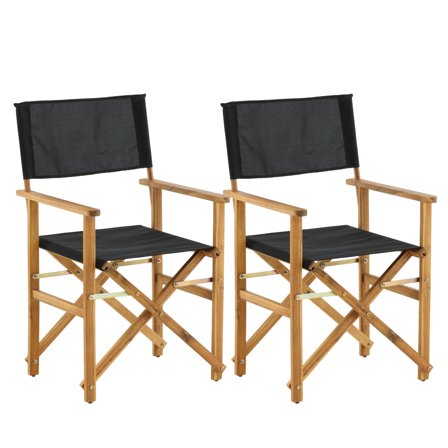 Venture Home Marion 2071-076 Karmstol 2-pack, natur/svart, Utemöbler