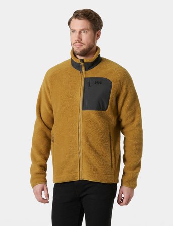 Helly Hansen Panorama Pile Block Jacket - Brown - XXL