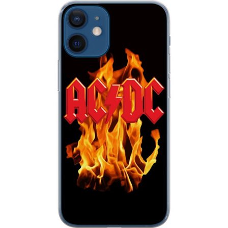 Kompatibelt Mobildeksel til Apple Apple iPhone 12 AC DC Elektrisk Rockeband Musikk