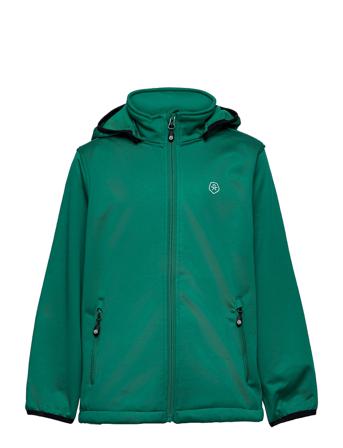 Softshell W/Fleece, Af 8.000 Green Color Kids