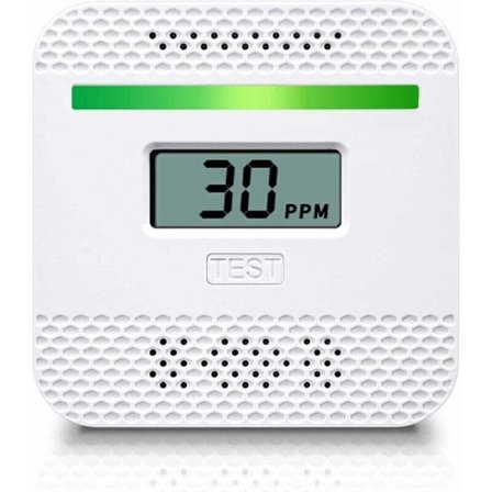 Bærbar karbonmonoksiddetektor med LCD-skjerm, UL-sertifisert elektrokjemisk sensor for hjemmereiser