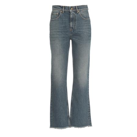 Golden Goose, Flared Jeans Blauw, Dames, Maat:W27