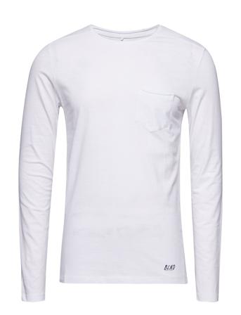 Bhnicolai Tee L.s. T-shirts Long-sleeved Vit Blend