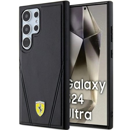 Ferrari telefontaske til Galaxy S24 Ultra Magsafe Hot Stamp V-linjer