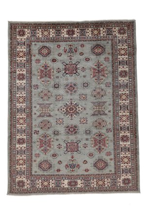 Kazak Ariana Tappeto 242X319 Di Lana Marrone/Grigio Scuro Largo Carpetvista