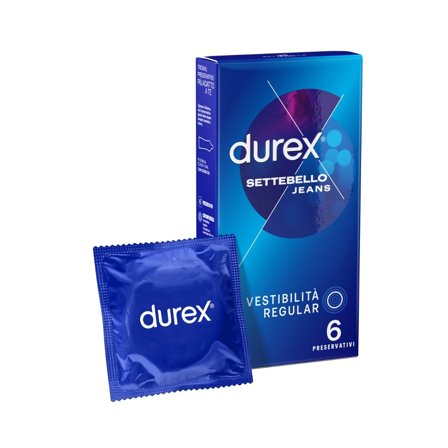 Durex Settebello Jeans Profilattico 6 Pezzi