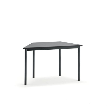 Table SONITUS TRAPETS, 1200x600x720 mm, dark grey linoleum, anthracite