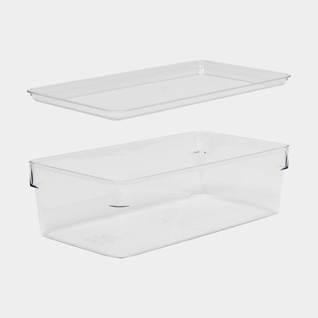 Scatola portaoggetti con coperchio Nordiska Plast Flexible Clear, trasparente, 310 x 165 x 91 mm, 3.5 litri