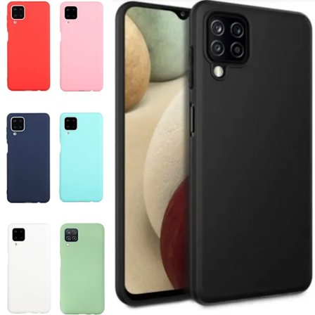 Silikon TPU cover Samsung A12 cover mobilcover skærmbeskyttelse grøn -