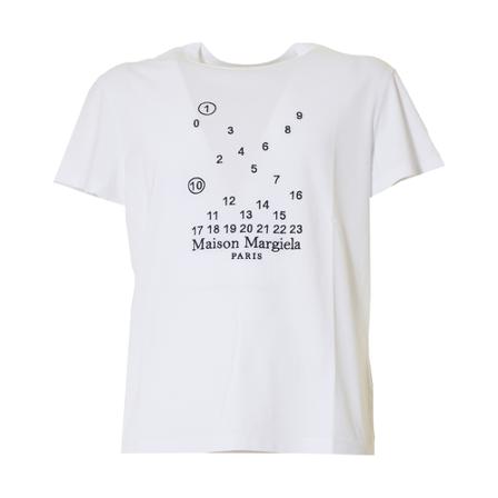 Maison Margiela, T-Shirts Wit, Heren, Maat:L