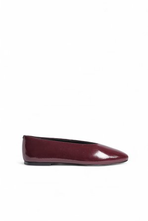 Premium Selection Ballerinas aus Leder - Flache Schuhe - Burgundy - EU 41